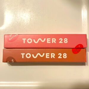 Tower 28 Juice Balm Tinted Lip With Shea Butter Shake & Mix Set of 2 NIB